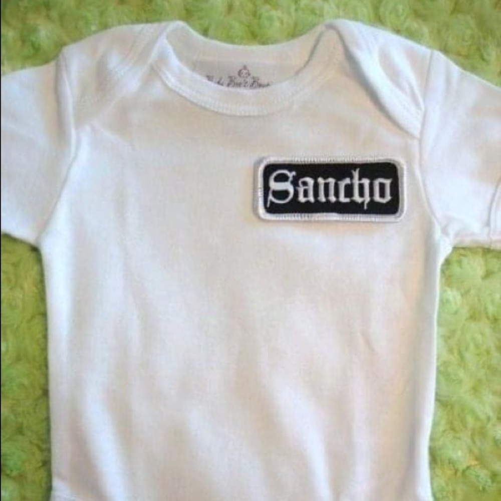 SANCHO Funny Baby Onesie With Patch